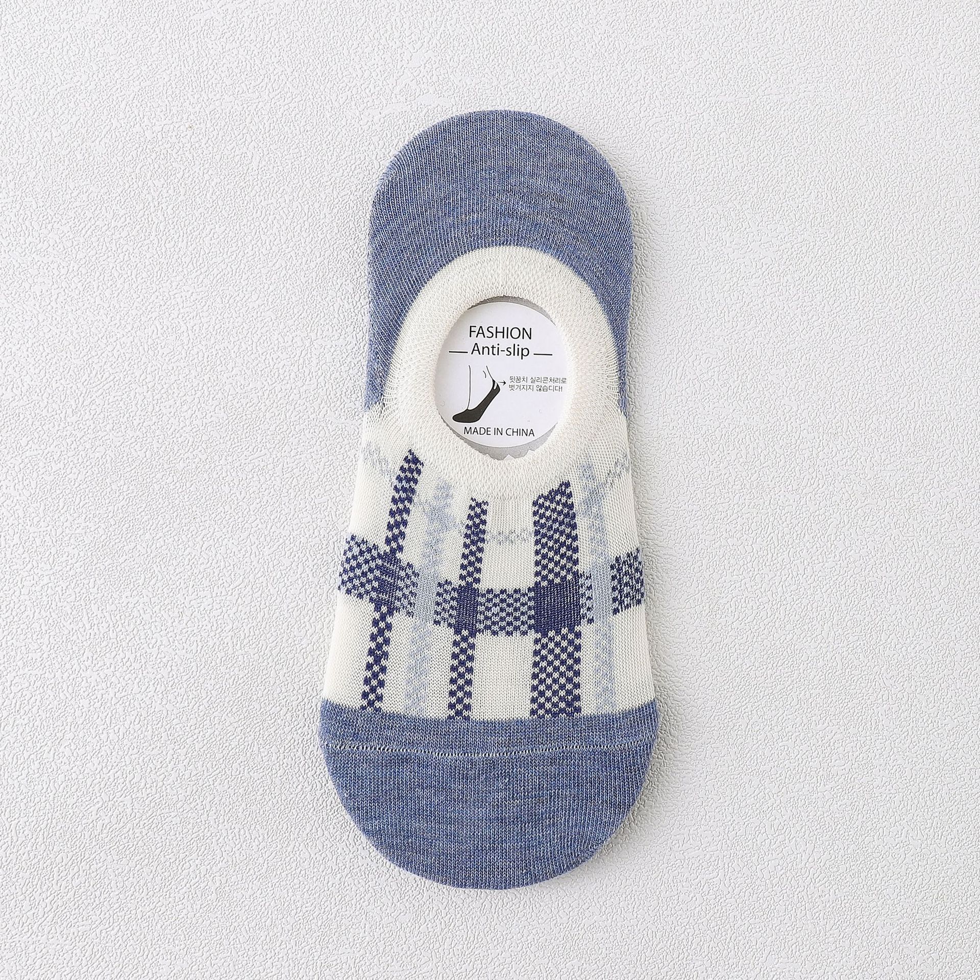 Calzini No-Show a Quadri Donna