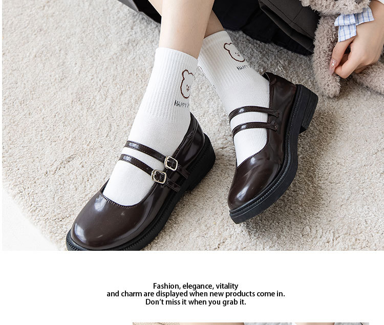 Meias Meia Canela Urso Cartoon