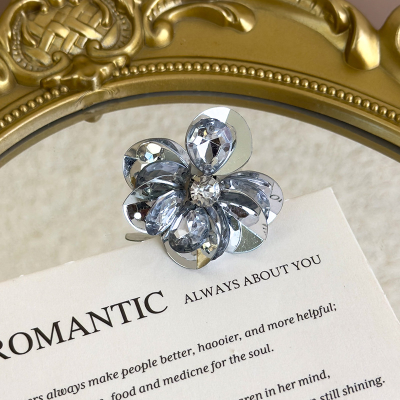 Adornos de Zapatos de Flor de Cristal