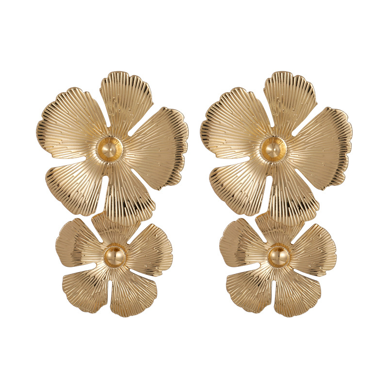 Orecchini a Fiori in Metallo