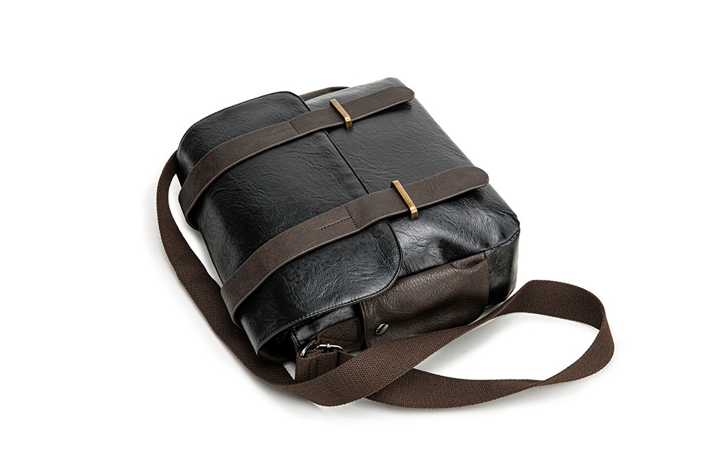 Borsa a tracolla in pelle PU per uomo