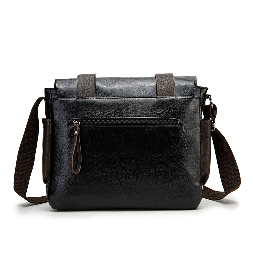 Borsa a tracolla in pelle PU per uomo