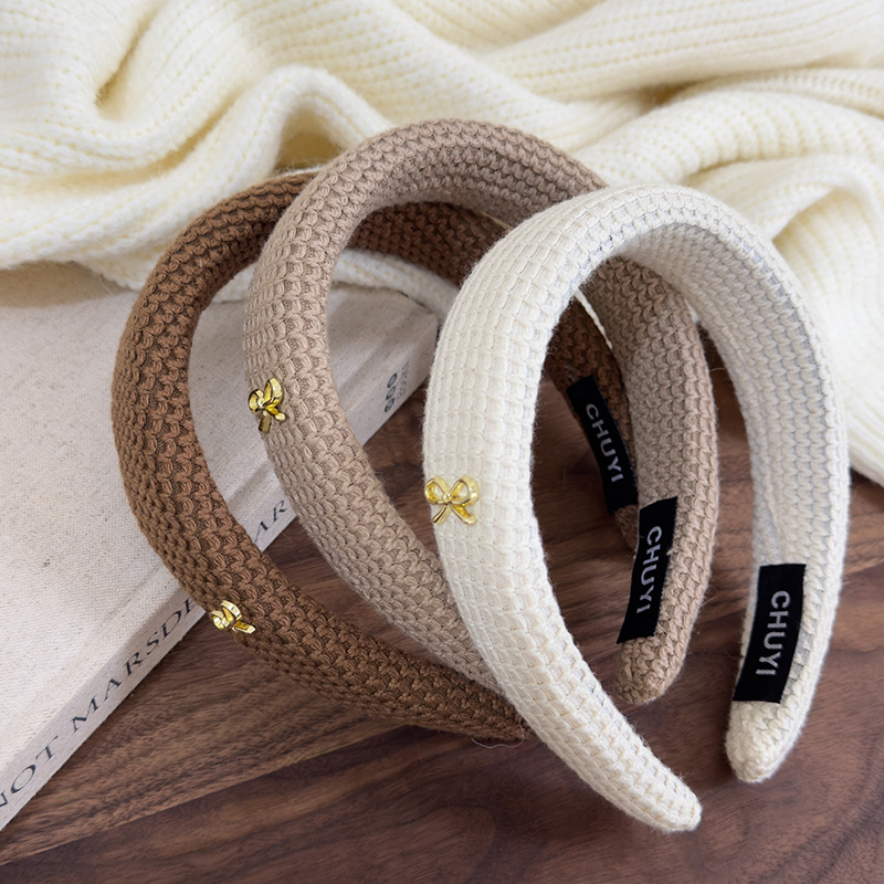 Bandă pentru Păr cu Aplică Tricotată