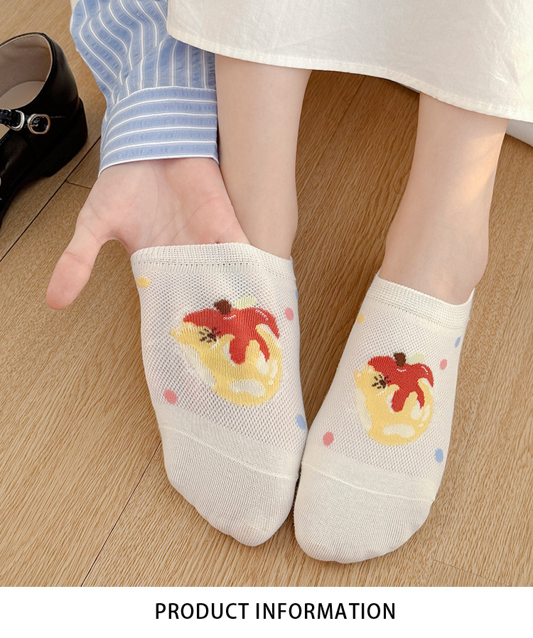 Meias Tornozelo Invisíveis Animadas para Mulher
