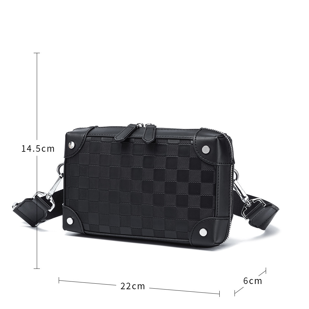 Mannen Ruitjesschoudertas