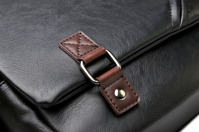 Чоловіча навскісна сумка Messenger з PU шкіри