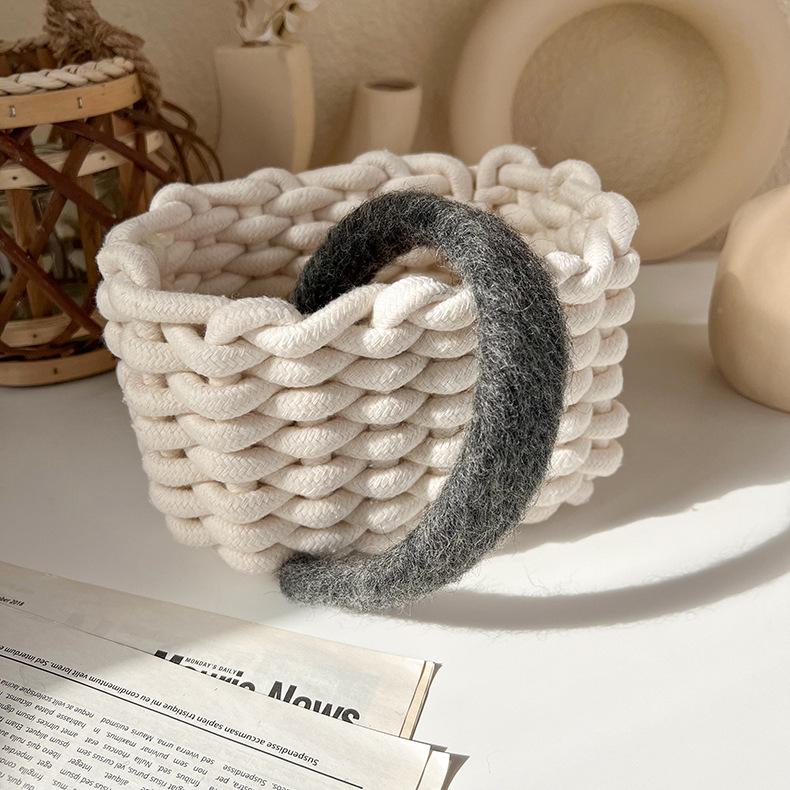 Bandă de Păr Tricotată Gri