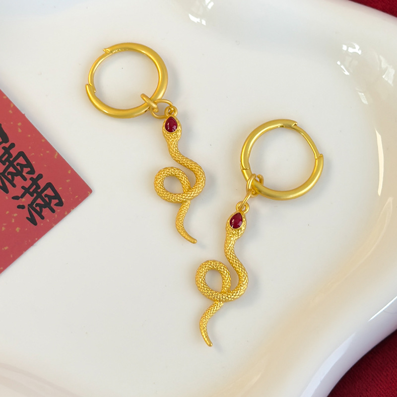 Yılan Burç Kulak Cuff ve Stud Seti