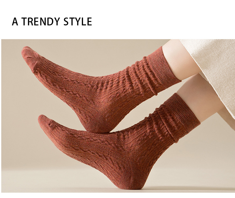 Pletené ponožky do půlky lýtka