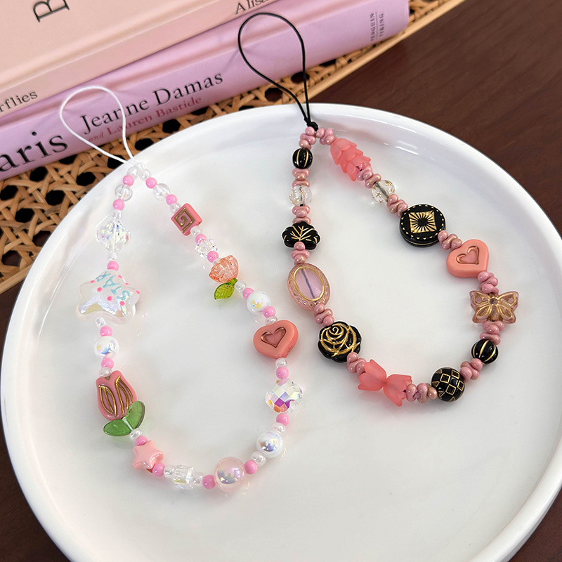 إكسسوارات سوار الهاتف والبراسليت بالخرز