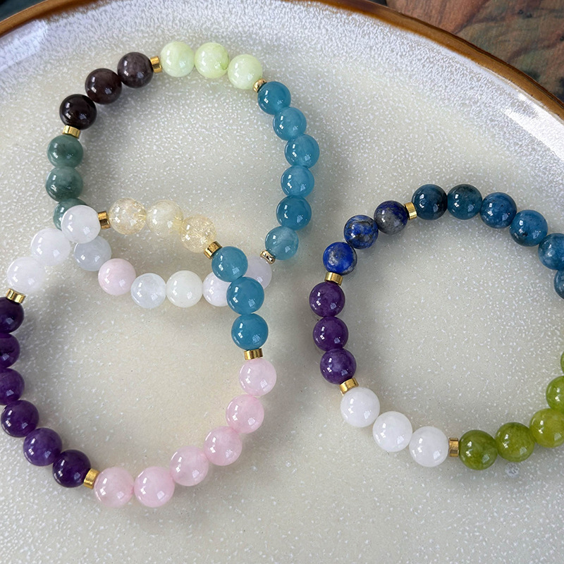 สร้อยข้อมือหินทรงเรขาคณิต