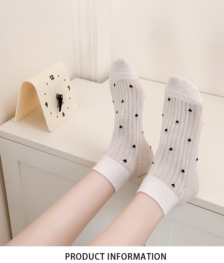 통기성 코튼 발목 양말
