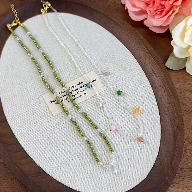 Намисто з Натурального Каміння з Намистинами