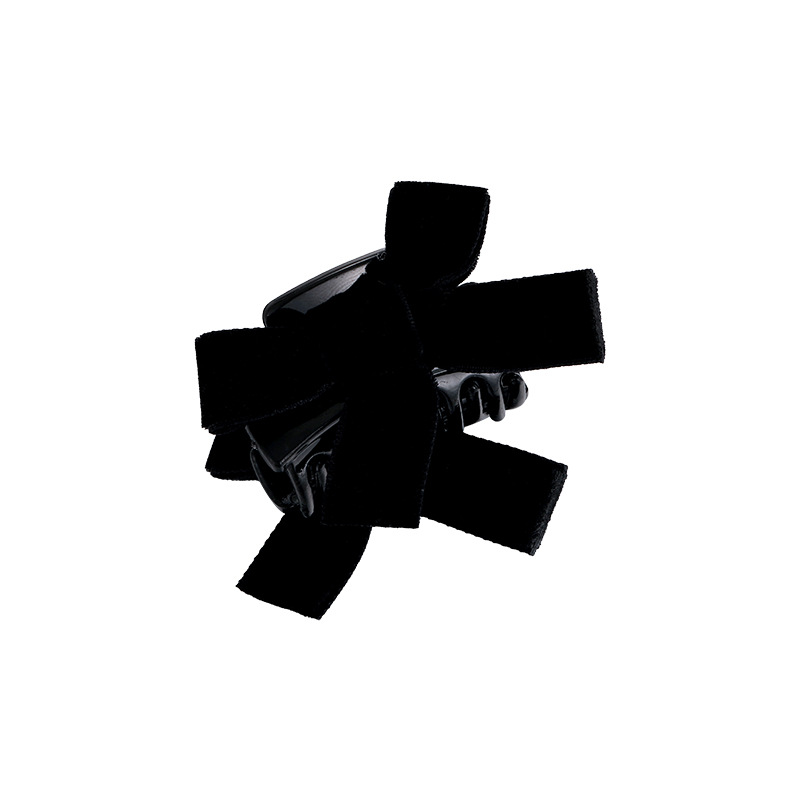 Black Velvet Bow Hair Clip