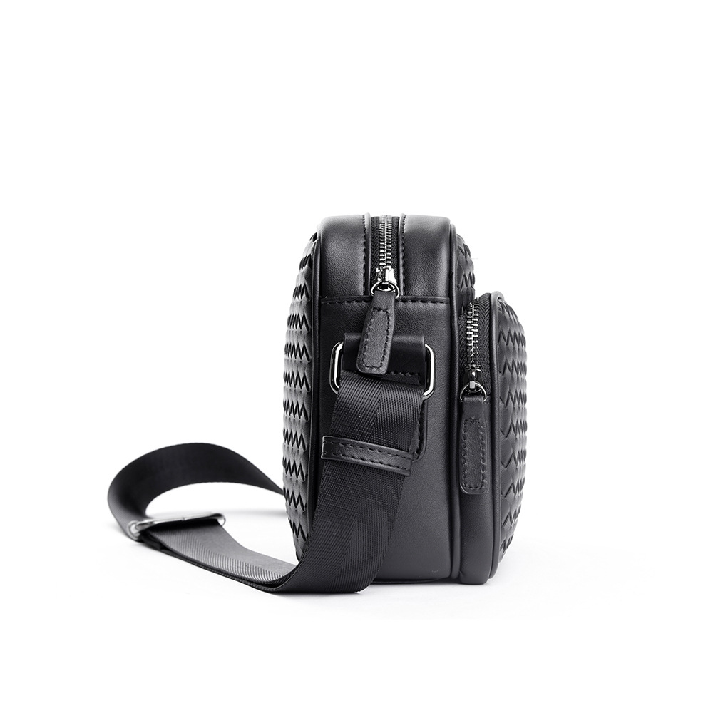 Túi đeo chéo da PU dệt nam