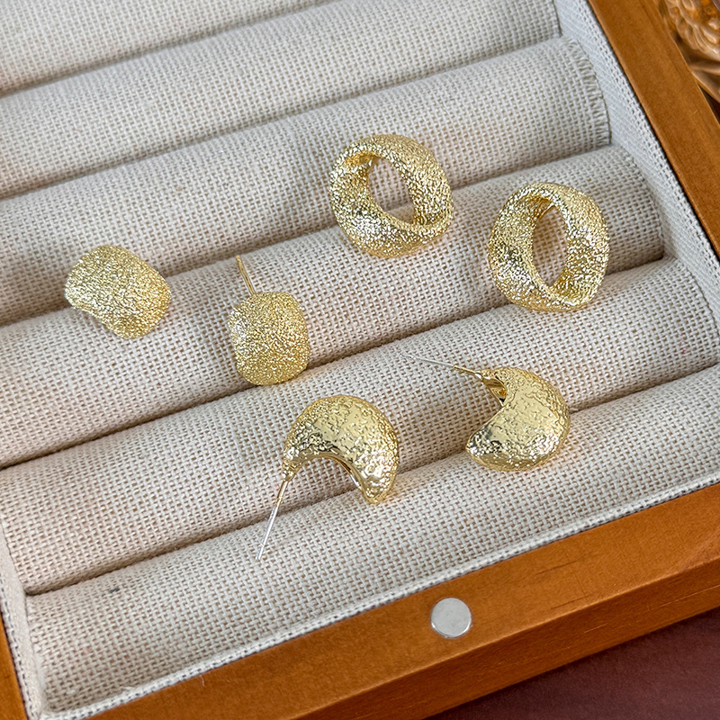 스파클링 기하학 귀걸이 스터드