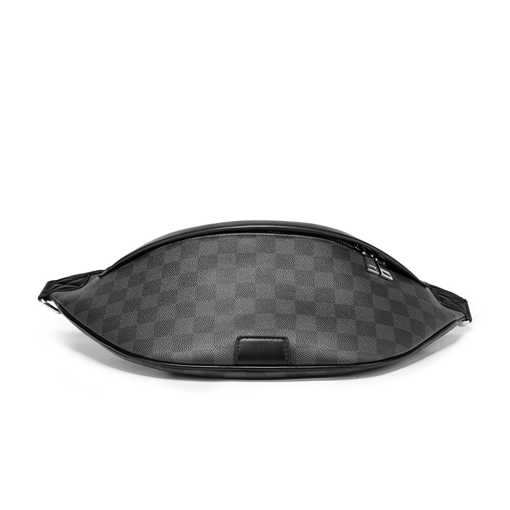 Men's Plaid Crossbody Waist Bag