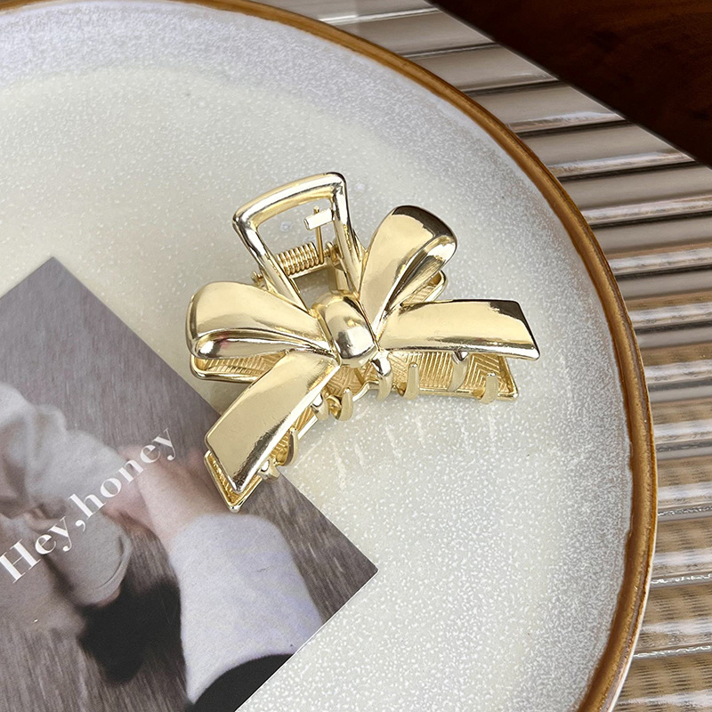 Metalowa Spinka do Włosów z Kokardą