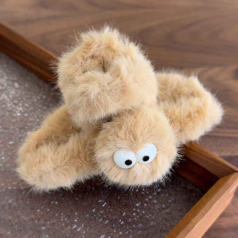 Άσχημο Γλυκό Πλισέ Κλιπ Μαλλιών με Μεγάλα Μάτια