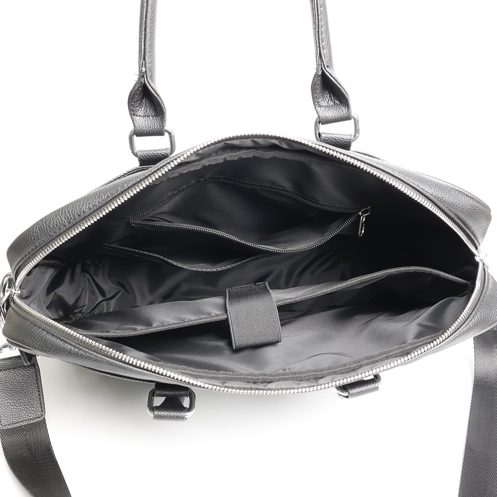 حقيبة أعمال رجالية منقوشة بمربعات