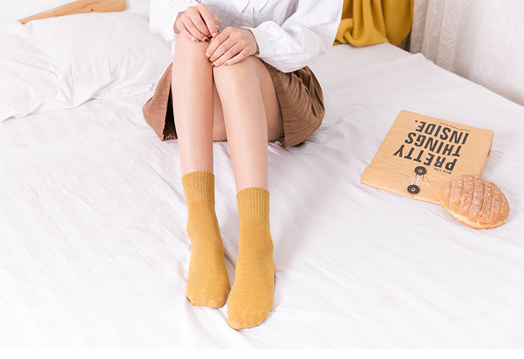 Meias de Algodão Meia Cano para Mulher
