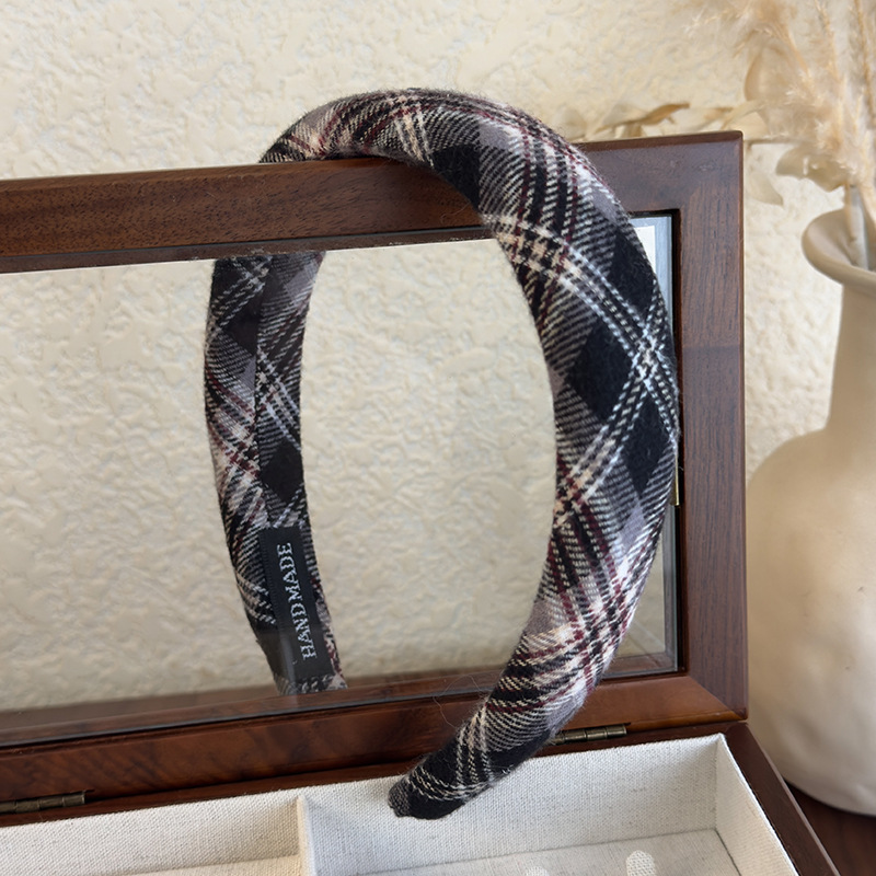 Diadema Preppy de Cuadros