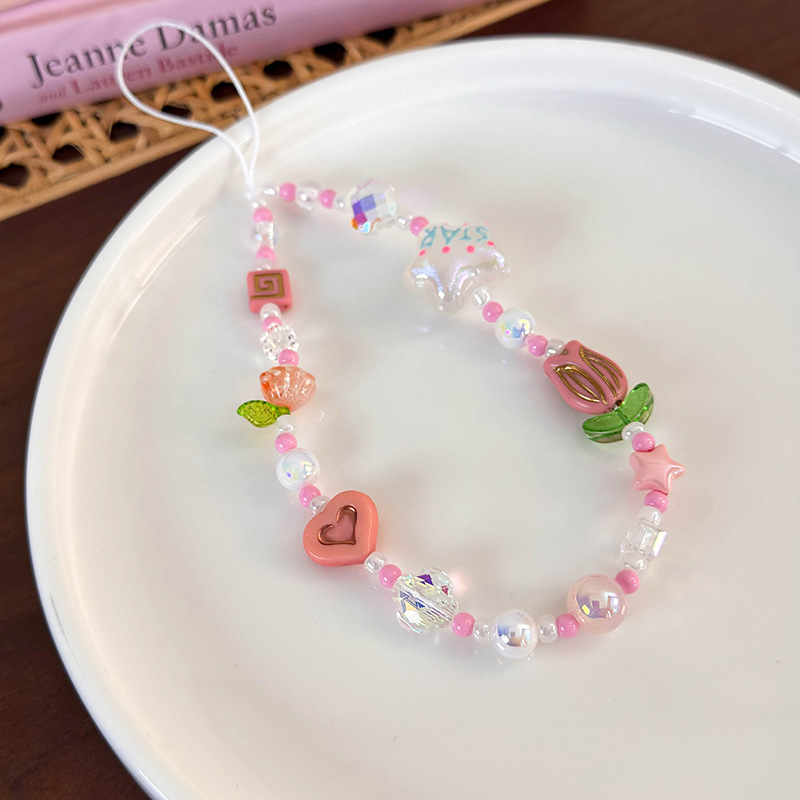 إكسسوارات سوار الهاتف والبراسليت بالخرز