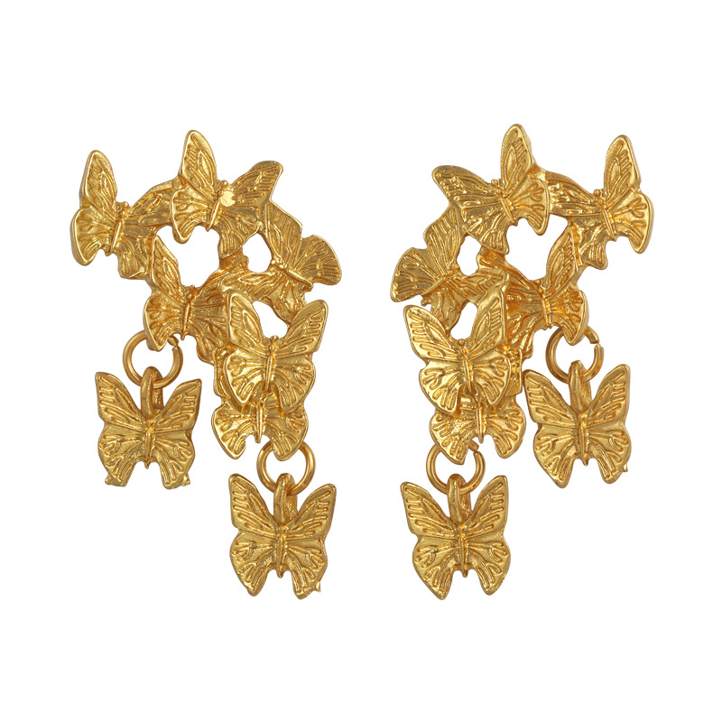 Anting Kupu-Kupu Emas