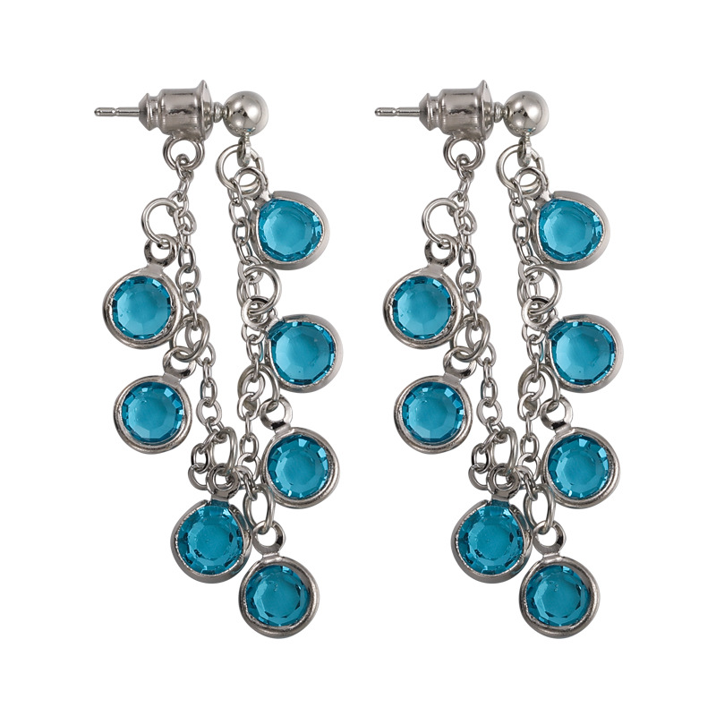 반짝이는 포도 클러스터 술 귀걸이