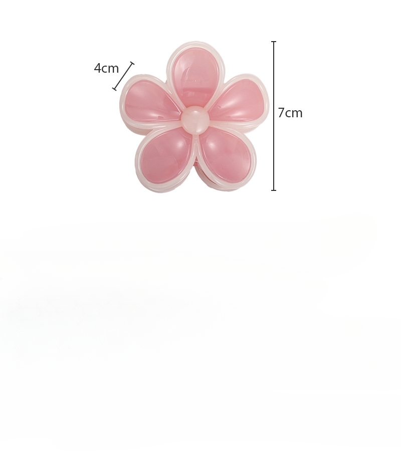 Blommig Akryl Hårklämma