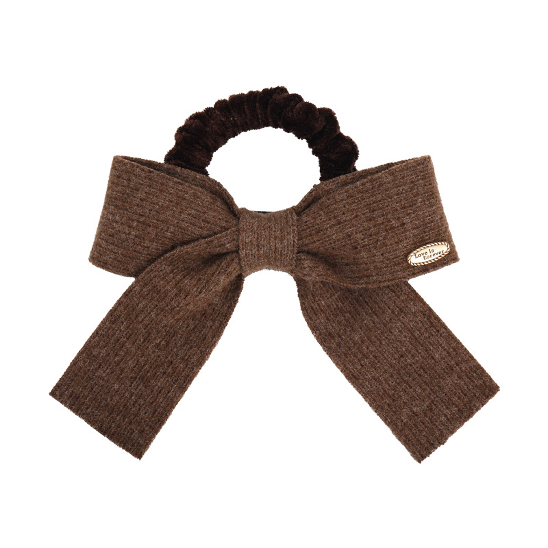 Knitted Bow Hair Tie