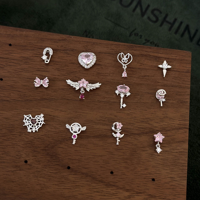 싱글 이어링 마이크로셋 지르코니아