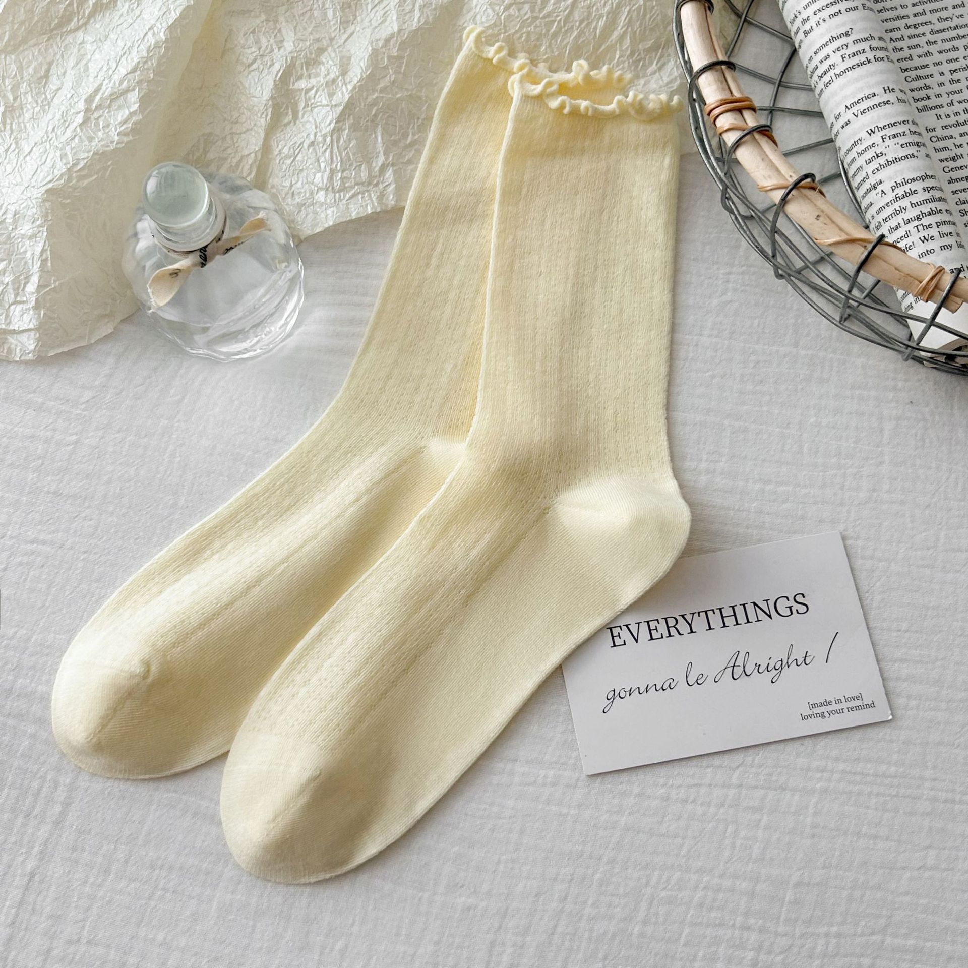 Meias Scrunch de Malha Sem Costura