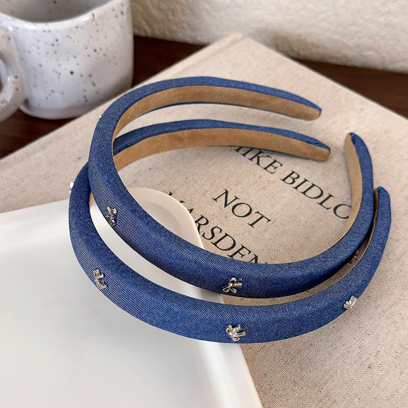 Bandeau à Noeud Denim