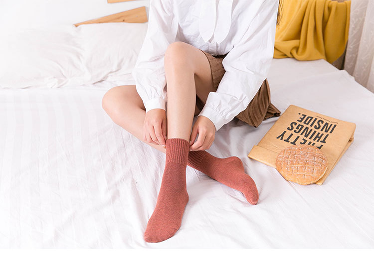 Meias de Algodão Meia Cano para Mulher