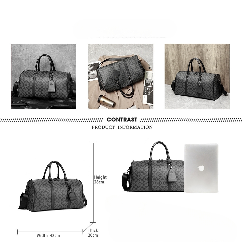 Bolsa de viaje de cuadros para hombres