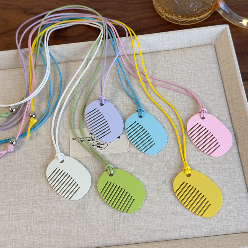 Кольорове Кругле Гребінне Підвісне Намисто