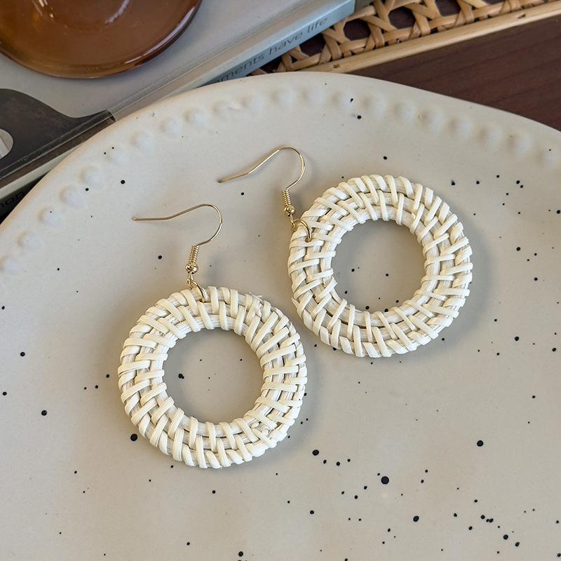 대나무 후프 귀걸이