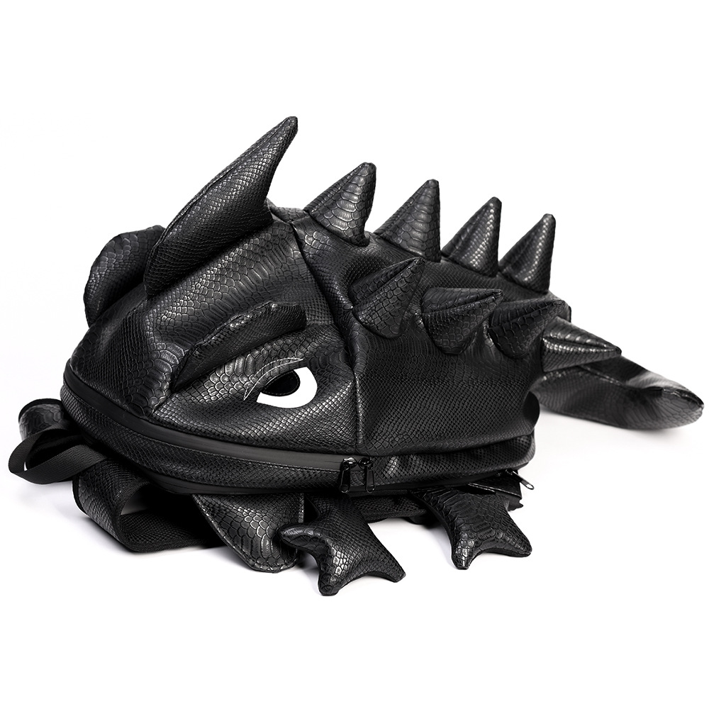 펑크 악어 머리 백팩