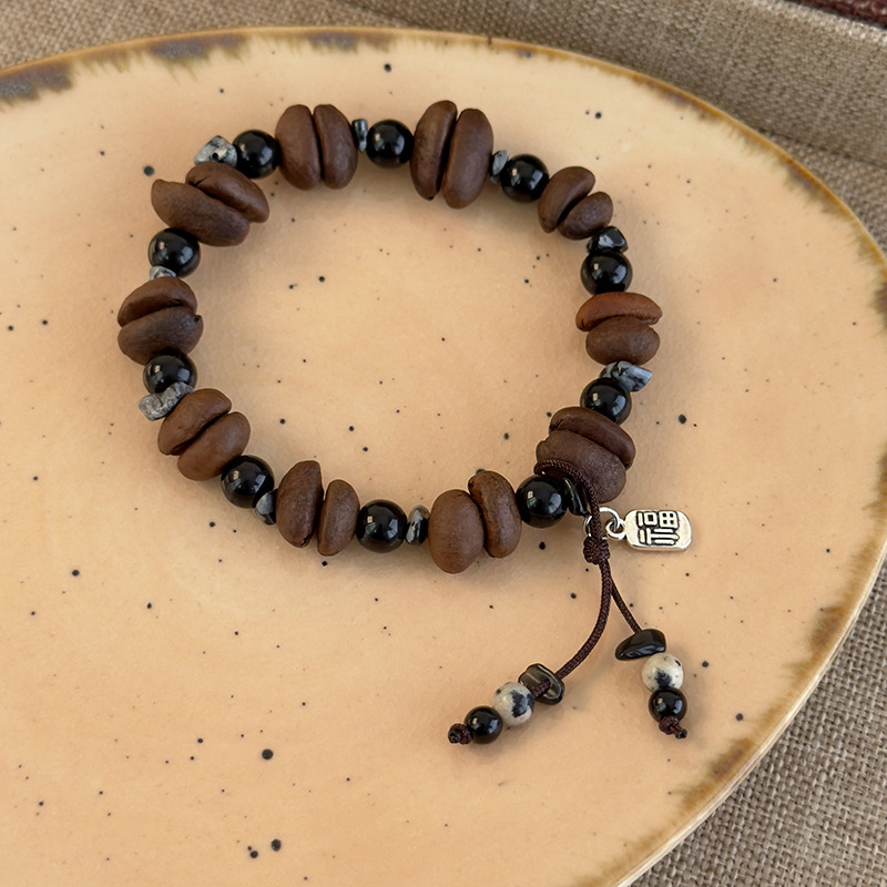 커피빈과 호안석 비즈 팔찌