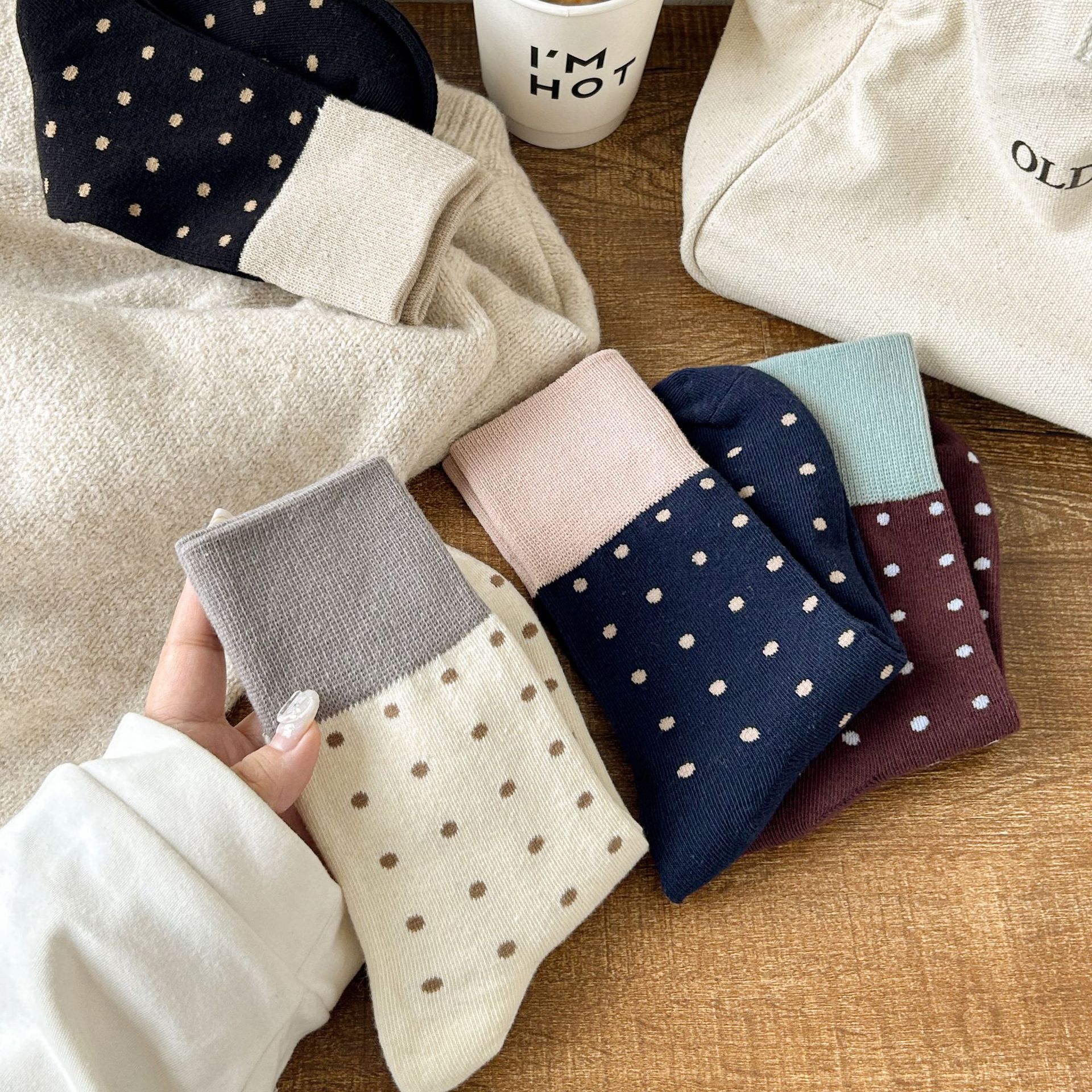 Dámské bavlněné ponožky