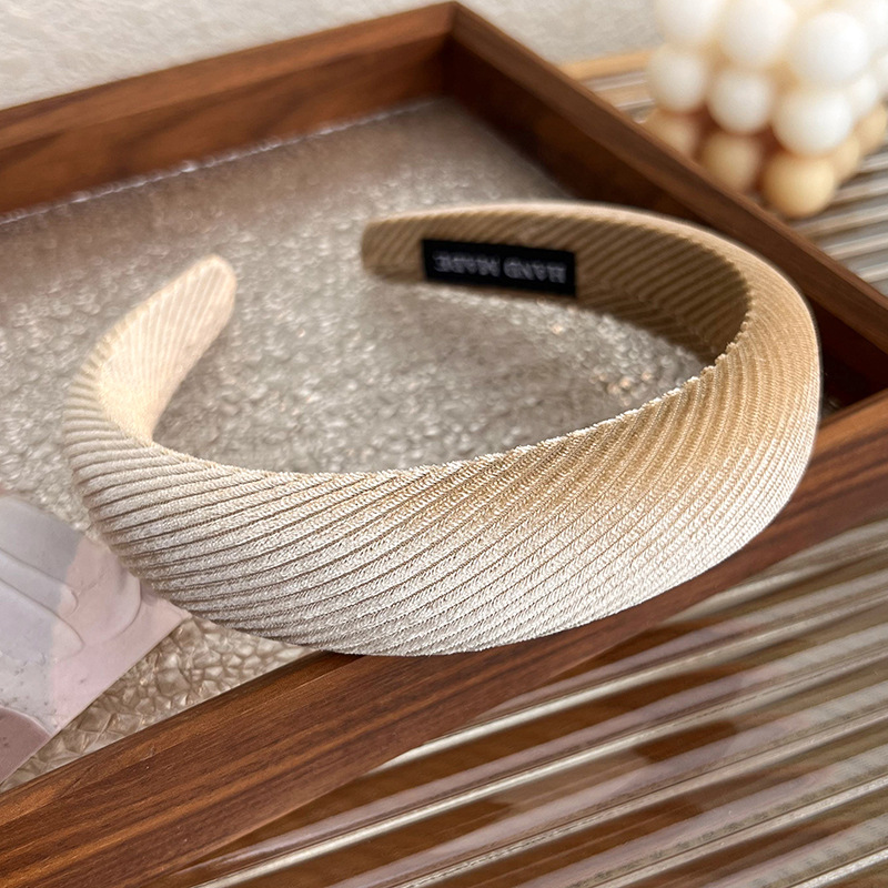 Bandă de Păr Lată Texturată Vintage