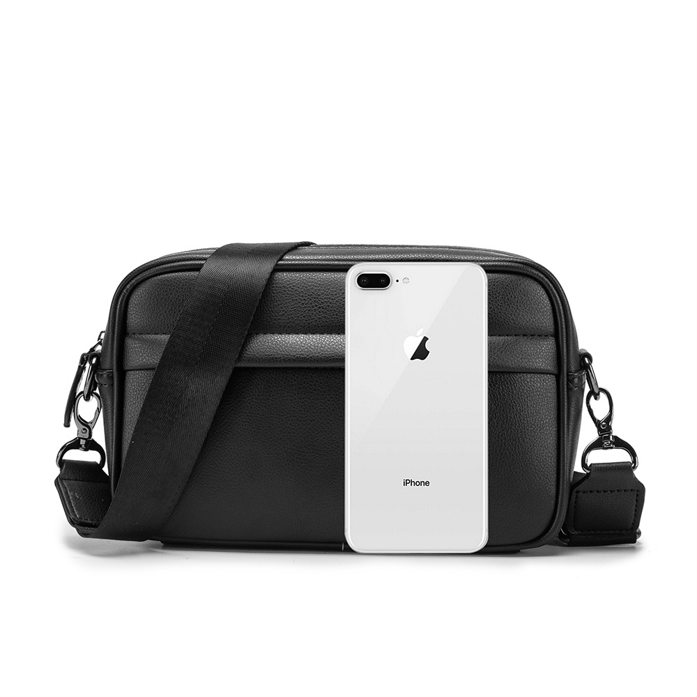 남성 PU 가죽 크로스바디 백