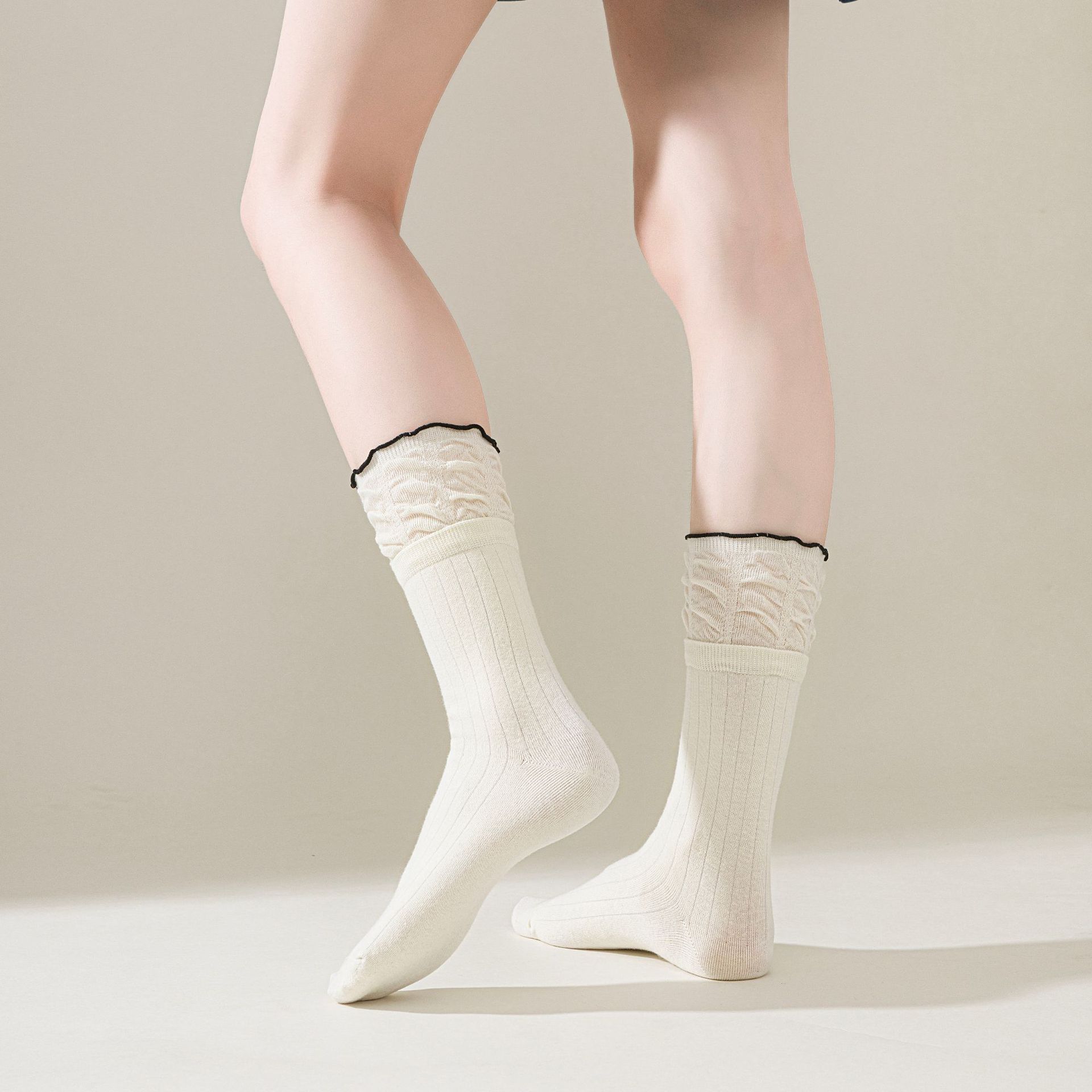 Meias Mid-Calf Estilo Ballet