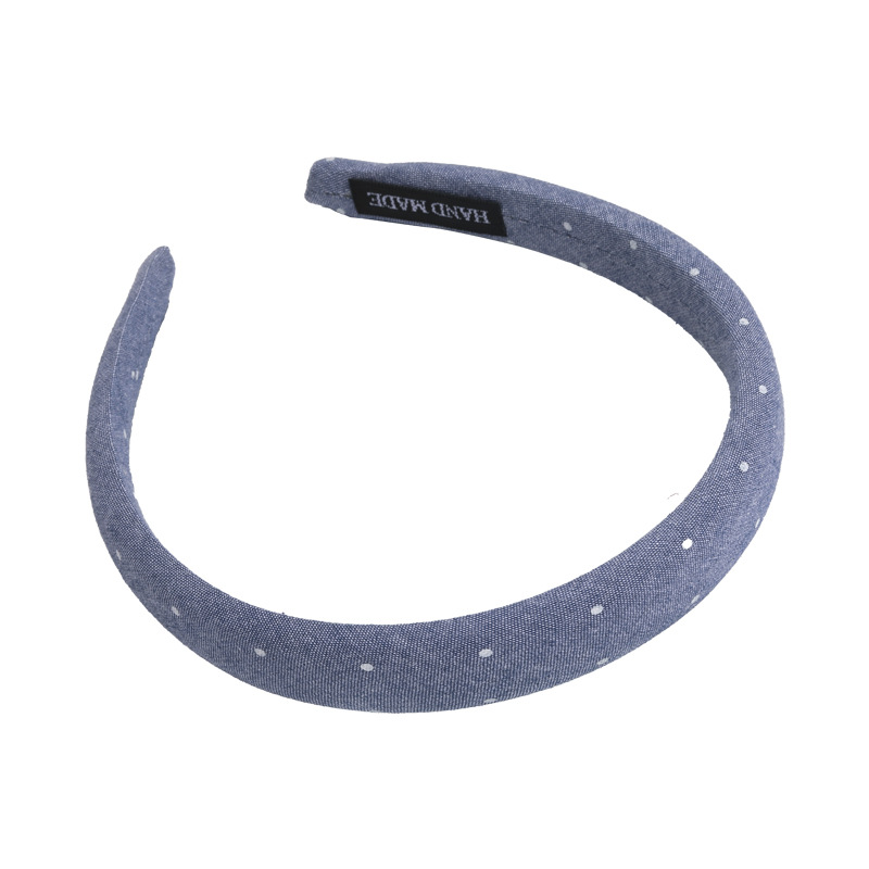 Bandă pentru Păr Denim cu Pietre Strălucitoare