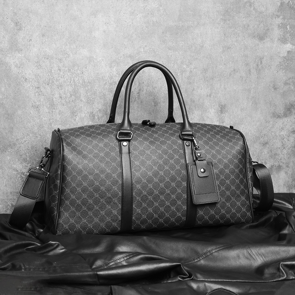 Bolsa de viaje de cuadros para hombres