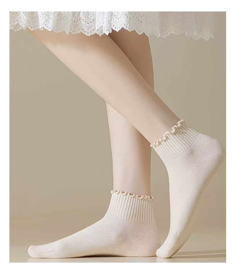Bavlněné ponožky s vroubkovaným okrajem