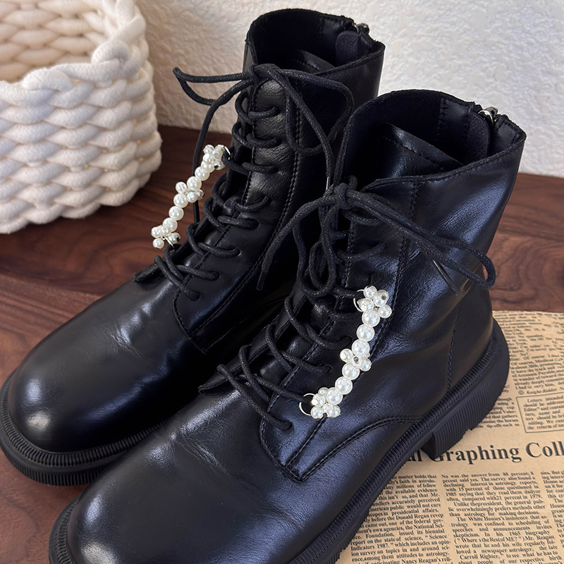 Pearl and Flower Bead Shoe Charms