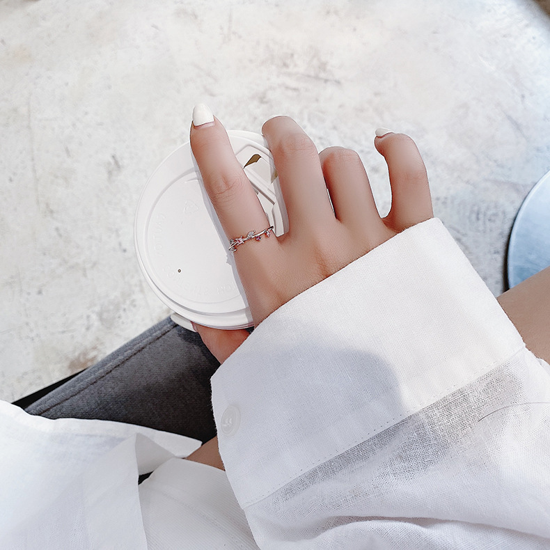 Floral Heart Open Ring