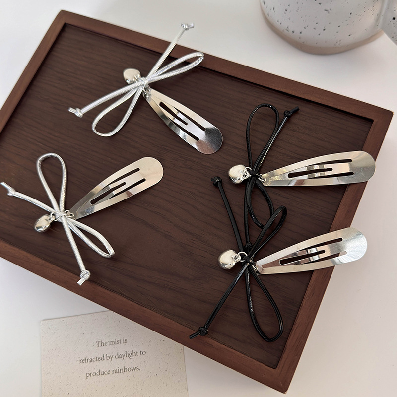 Barrette à Cheveux avec Nœud et Cœur